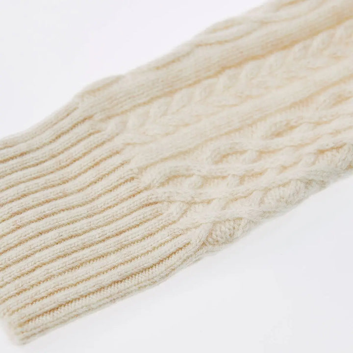 Women's Cable Knit Turtleneck Sweater Raglan Sleeve - Heston Manor