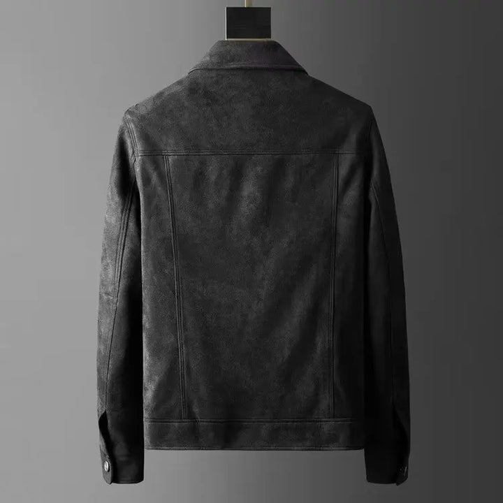 Men’s Soft-Texture Button Jacket - Heston Manor