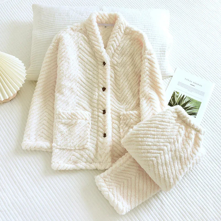 Women’s Plush Pajama Set - Heston Manor