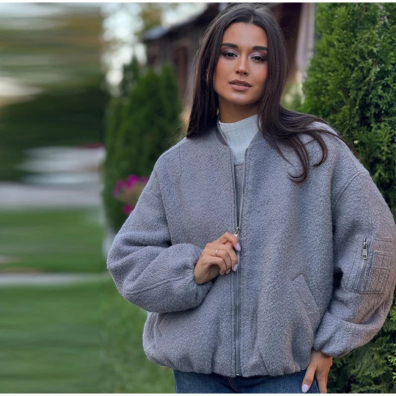 Women’s Cozy Cloud Bomber - Heston Manor