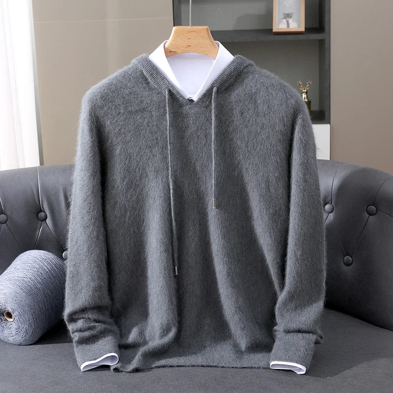 Men’s Lightweight Cashmere Hoodie - Heston Manor