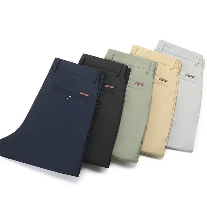 Men's Straight Leg Bamboo Fiber Trousers - Heston Manor