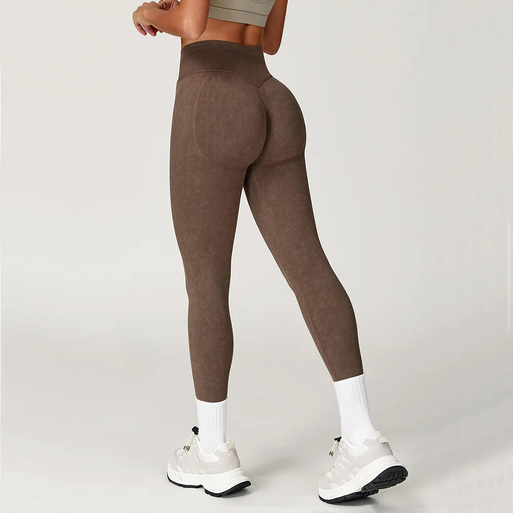 High-Waist Contour Workout Leggings - Heston Manor