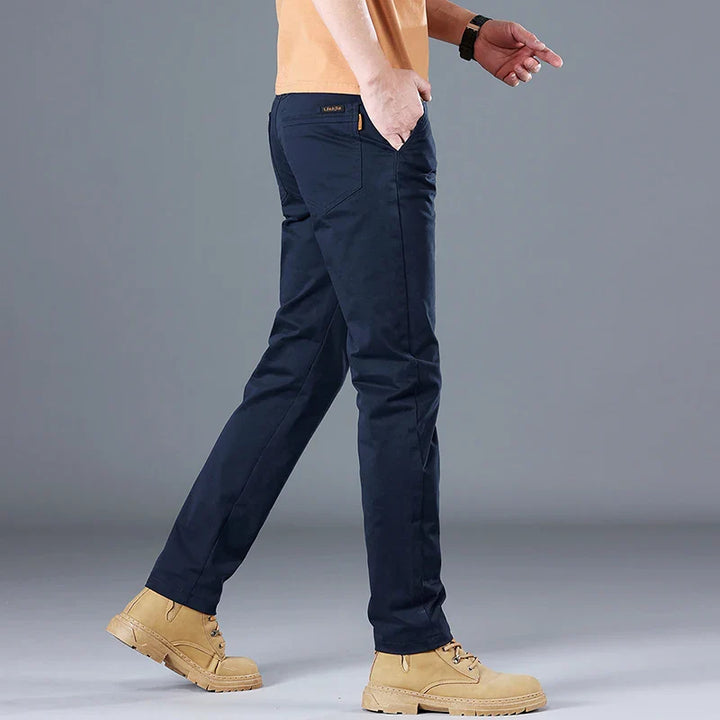 Men’s Slim Fit Cotton Casual Pants - Heston Manor
