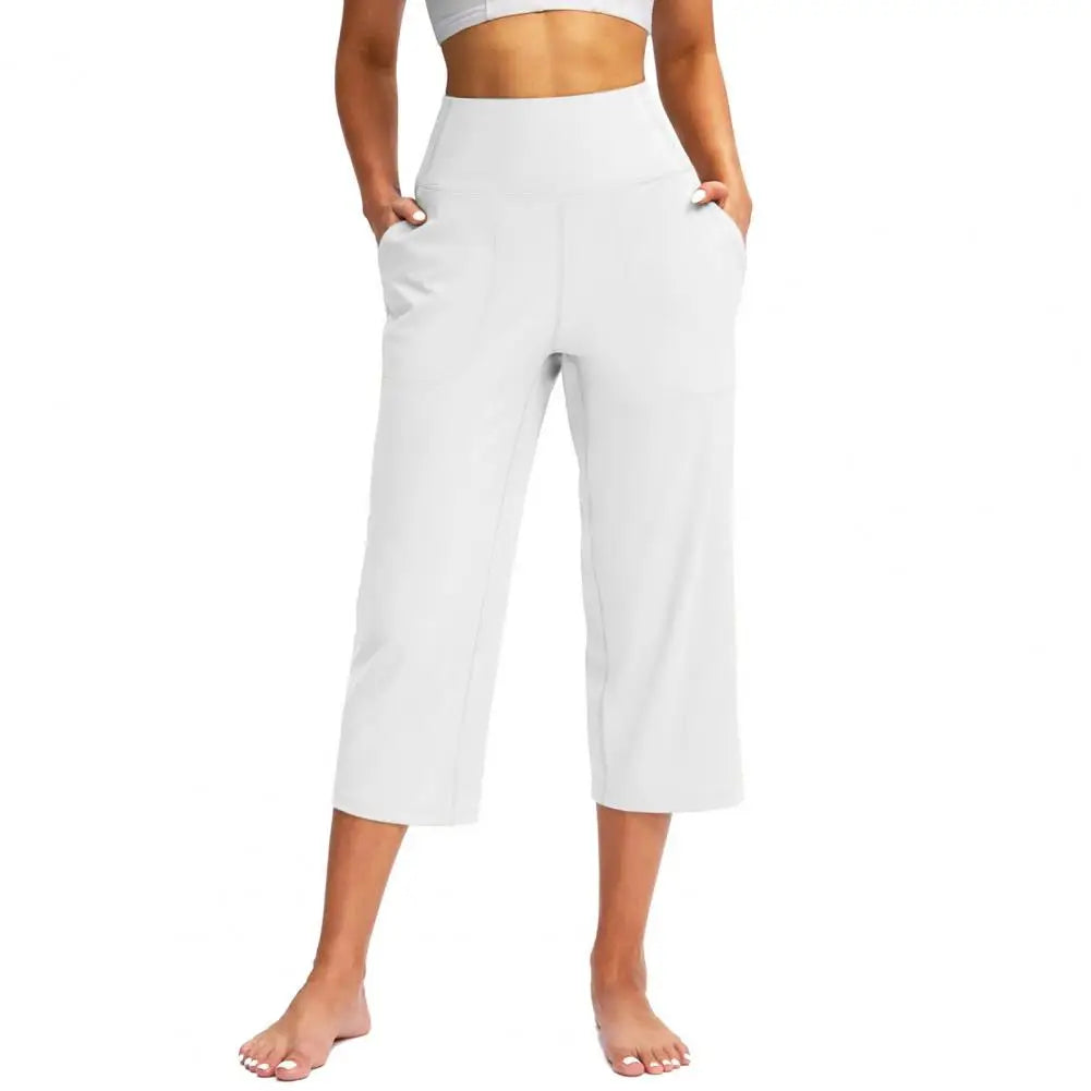Women’s High-Waist Stretch Pants with Pockets - Heston Manor