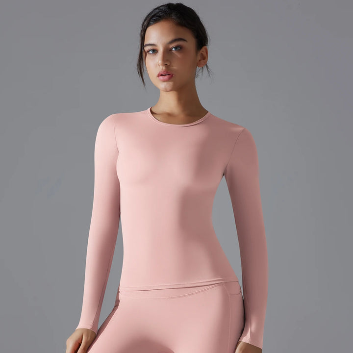 Women’s Long Sleeve Yoga Fitness Top - Heston Manor