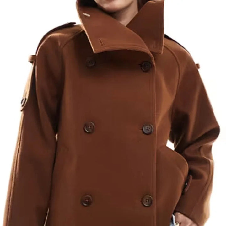 Women’s High-Neck Tailored Military Jacket - Heston Manor
