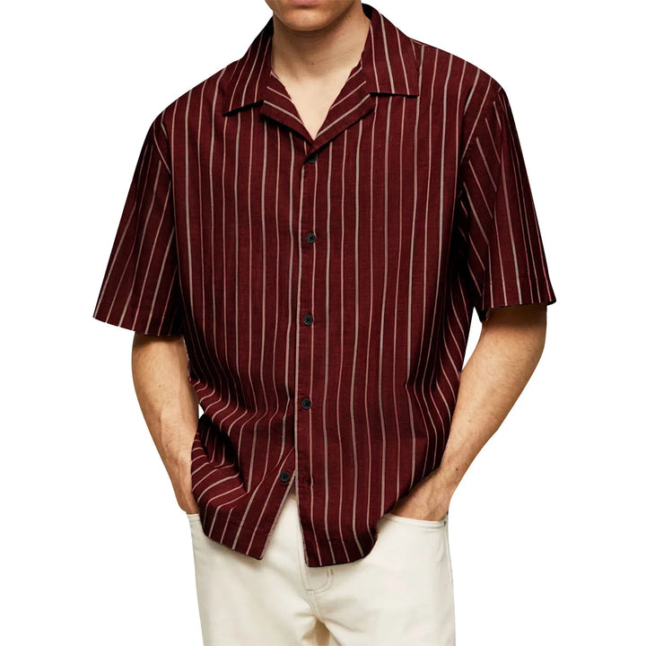 The Horizon Stripe Camp Shirt - Heston Manor