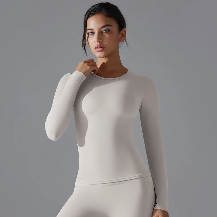 Women’s Long Sleeve Yoga Fitness Top - Heston Manor