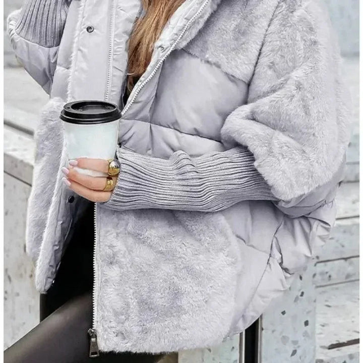 Women‘s Luxurious Faux Fur Puffer Jacket - Heston Manor