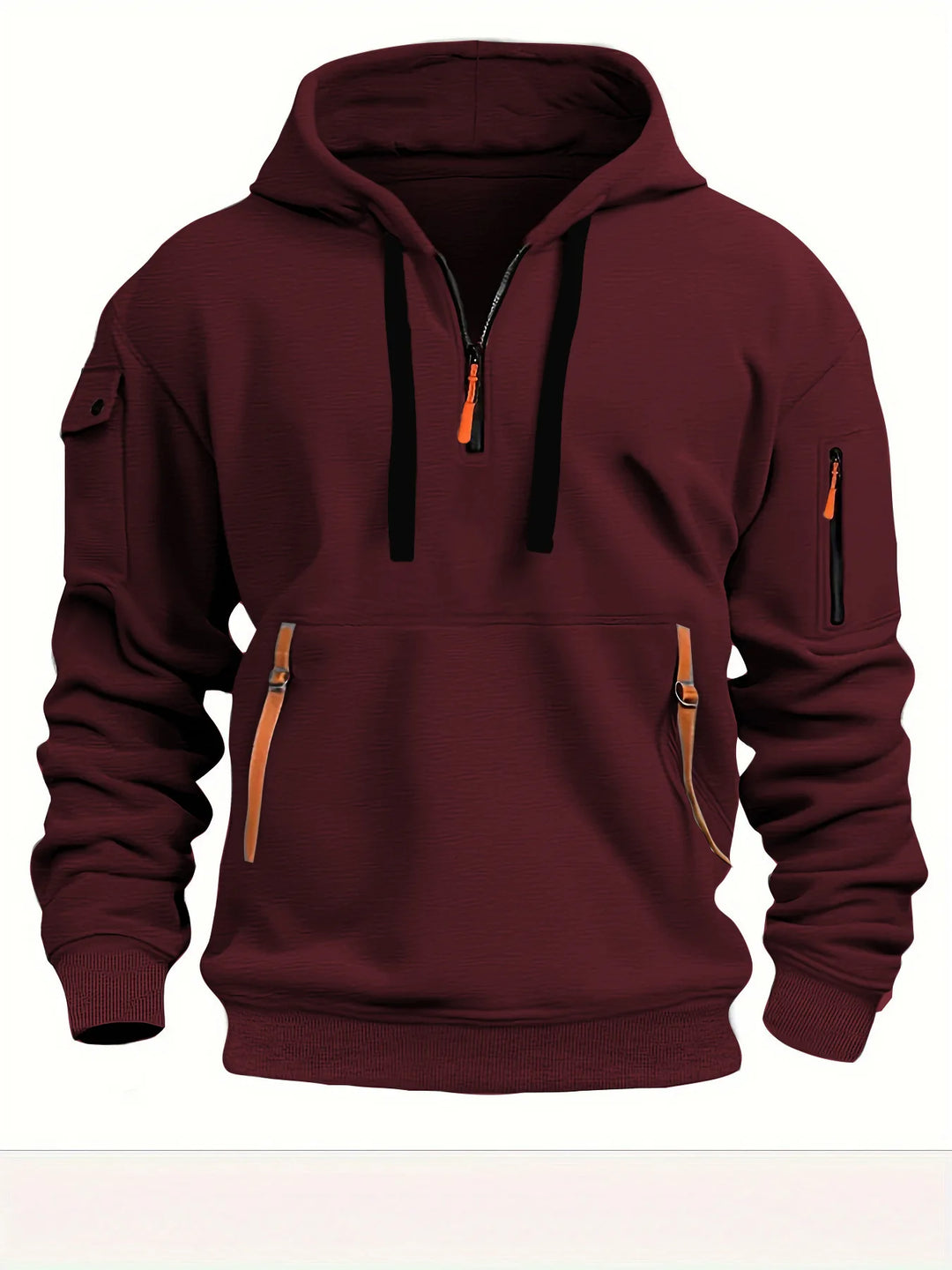 Men’s Utility Half-Zip Hooded Sweatshirt - Heston Manor