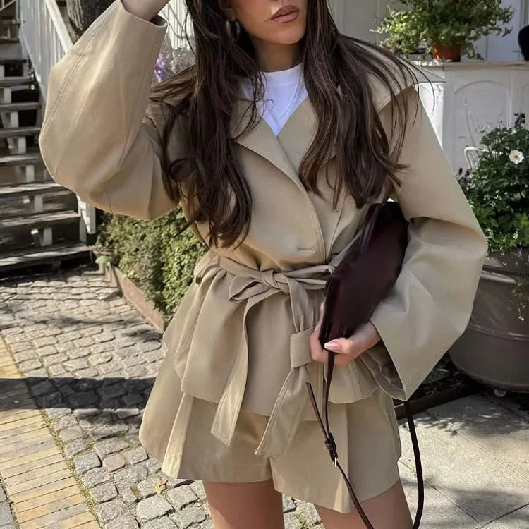 Women’s Sandstone Jacket & Skirt Set - Heston Manor