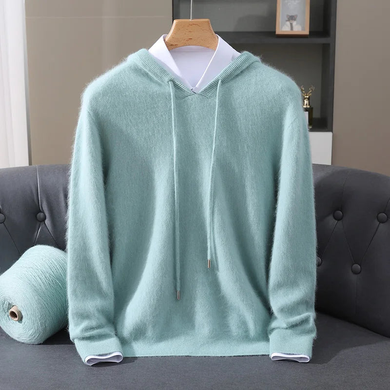 Men’s Lightweight Cashmere Hoodie - Heston Manor