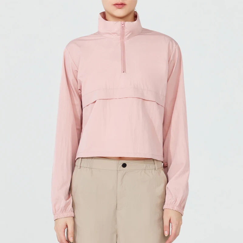 Women’s Lightweight Windbreaker Pullover - Heston Manor