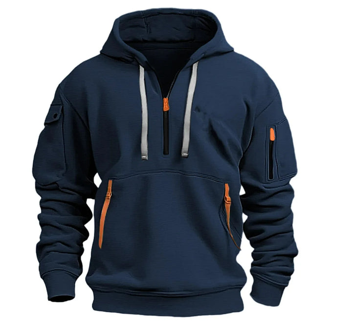Men’s Utility Half-Zip Hooded Sweatshirt - Heston Manor