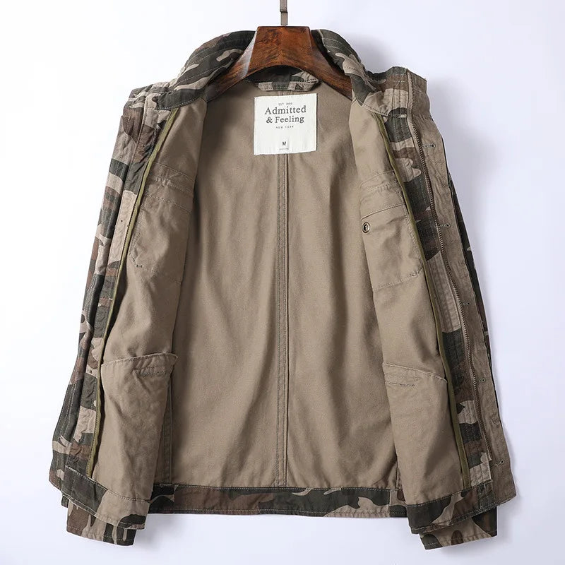 Men's Denim Utility Style Field Jacket - Heston Manor
