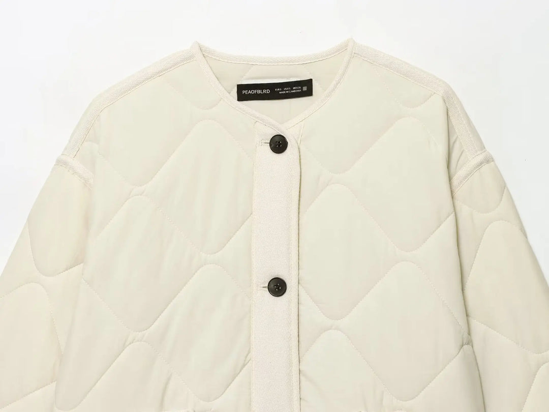 Women’s Quilted Button-Front Jacket - Heston Manor