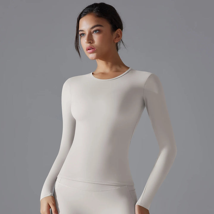 Women’s Long Sleeve Yoga Fitness Top - Heston Manor