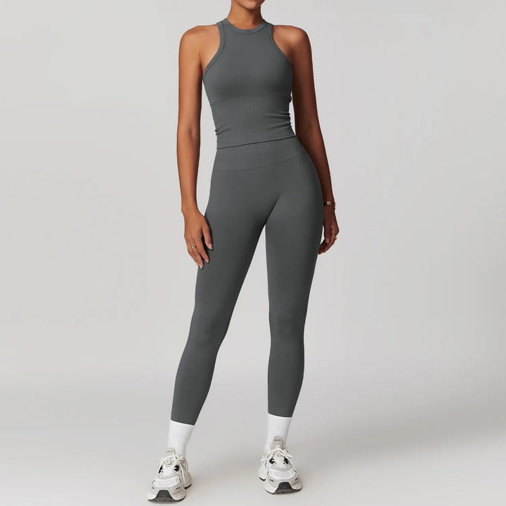 Women’s Sports Bra & High Waist Leggings Set - Heston Manor