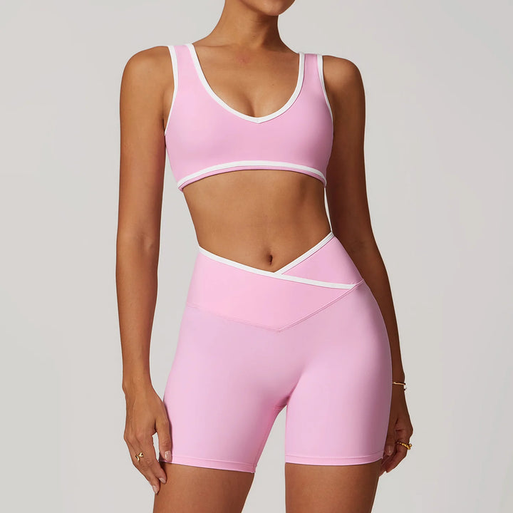 Women’s High Waist Leggings and Sports Bra Set - Heston Manor