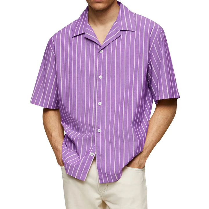 The Horizon Stripe Camp Shirt - Heston Manor