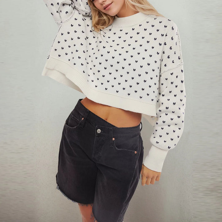Women’s Knitted Holiday Sweater - Heston Manor