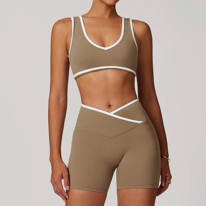 Women’s High Waist Leggings and Sports Bra Set - Heston Manor