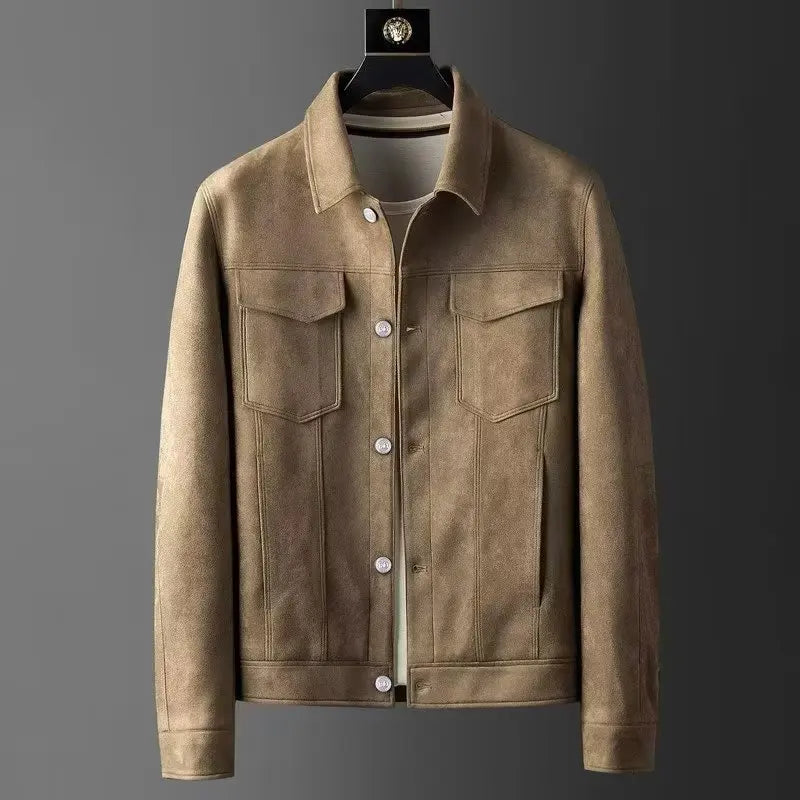 Men’s Soft-Texture Button Jacket - Heston Manor