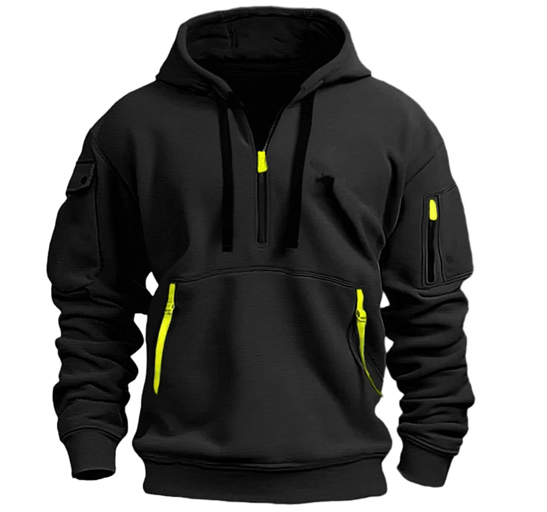 Men’s Utility Half-Zip Hooded Sweatshirt - Heston Manor