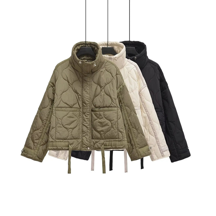 Women’s Quilted High-Neck Coat - Heston Manor