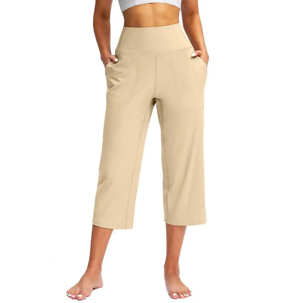 Women’s High-Waist Stretch Pants with Pockets - Heston Manor