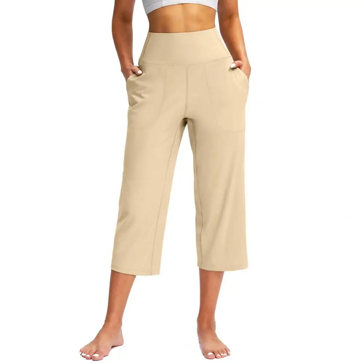 Women’s High-Waist Stretch Pants with Pockets - Heston Manor
