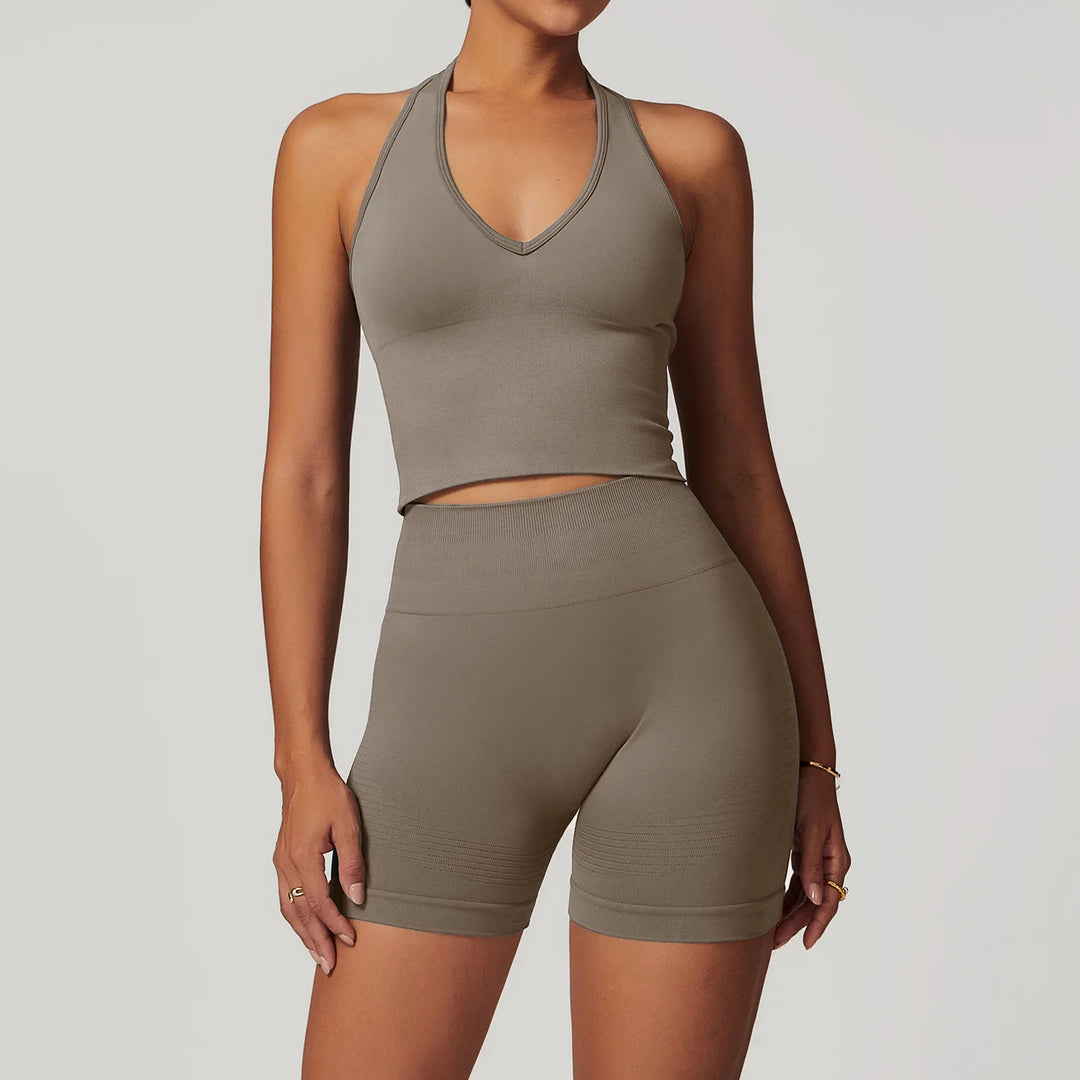 Women’s Sports Bra & High Waist Leggings Set - Heston Manor