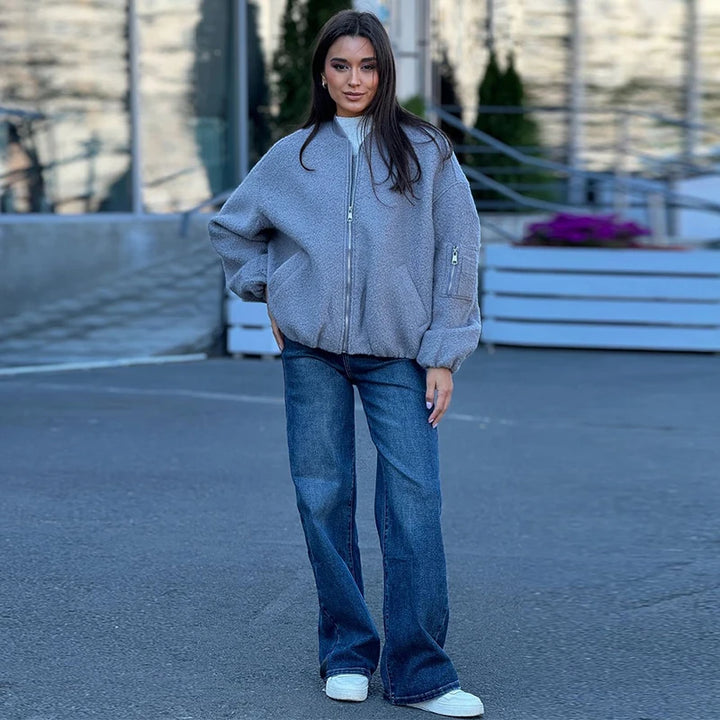 Women’s Cozy Cloud Bomber - Heston Manor