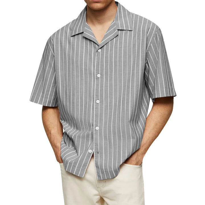 The Horizon Stripe Camp Shirt - Heston Manor