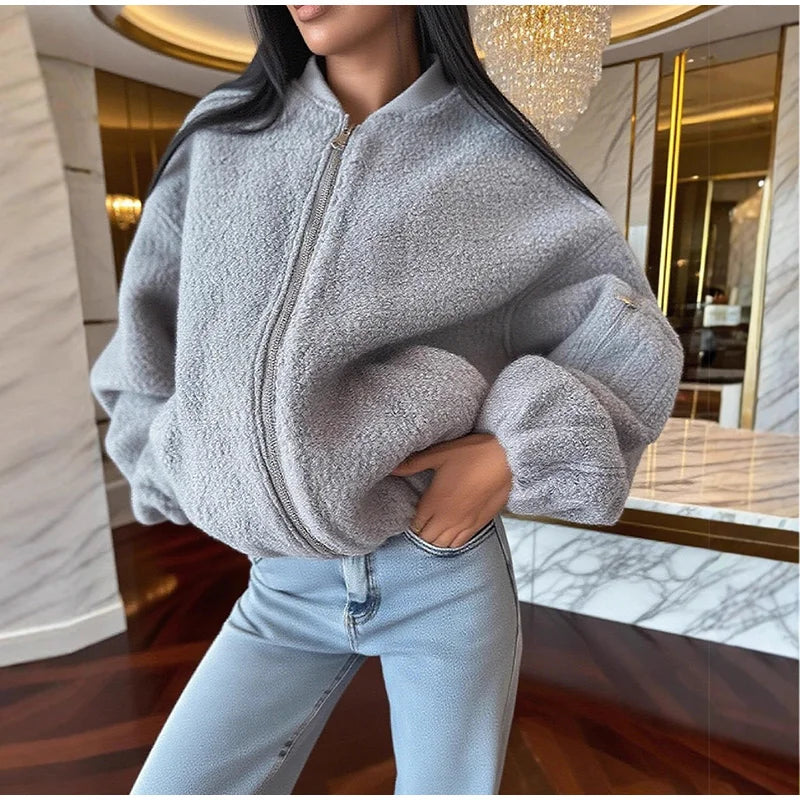 Women’s Cozy Cloud Bomber - Heston Manor