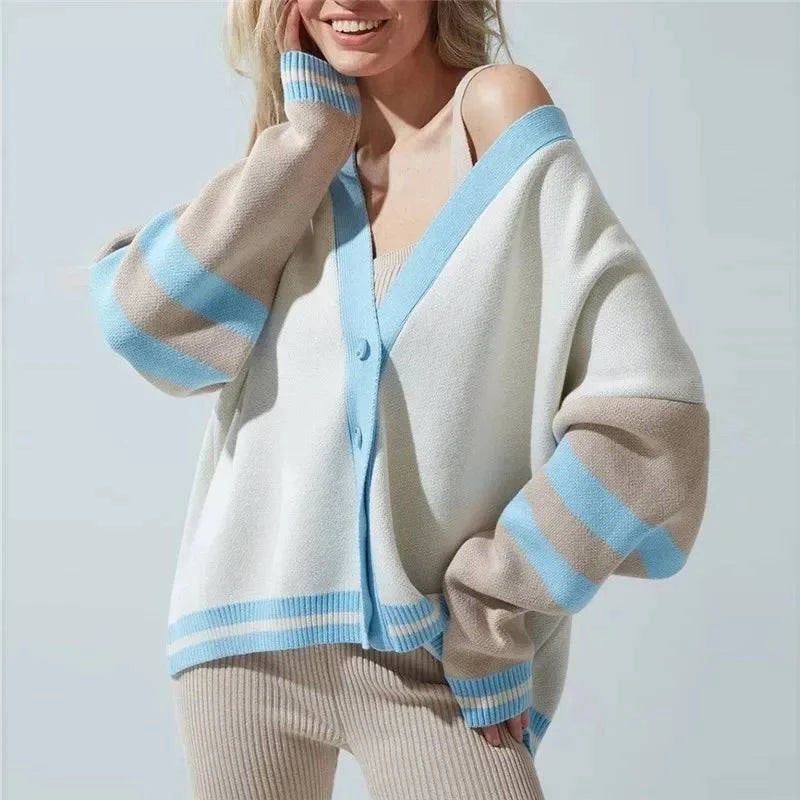 Cozy V-Neck Cardigan - HESTON MANOR