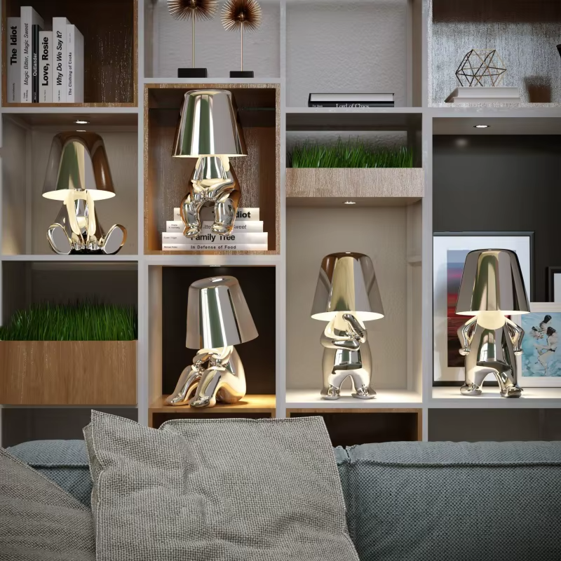 Table Light Man Little Man Figure Table Lamp Cordless Touch Night Light Decor – Heston ...