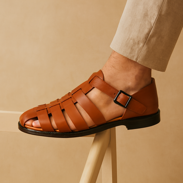 Donovan Leather Sandals — photo 9