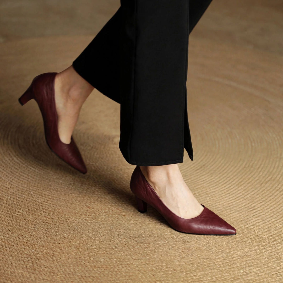 Coralie Genuine Leather Heels — photo 3