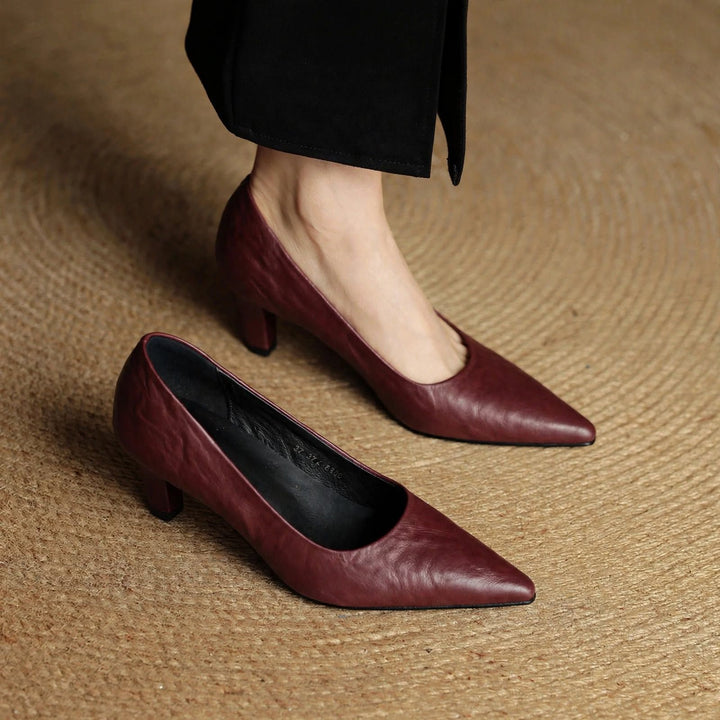 Coralie Genuine Leather Heels — photo 1