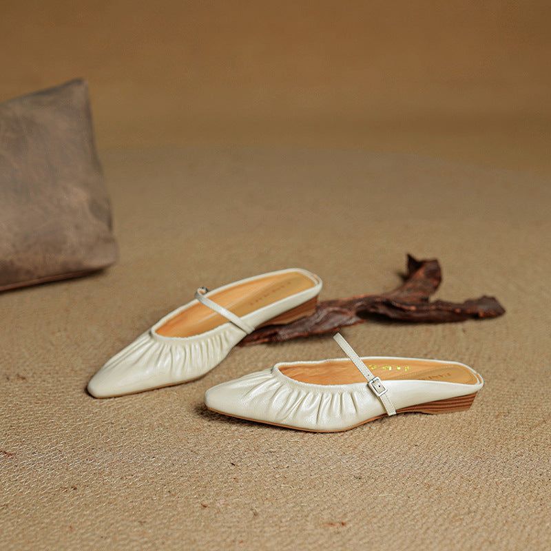 Naomi Genuine Leather Mules — photo 11