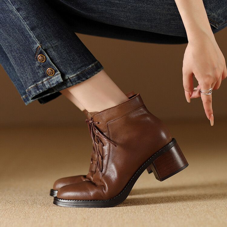 Jasmine Leather Ankle Boots — photo 17