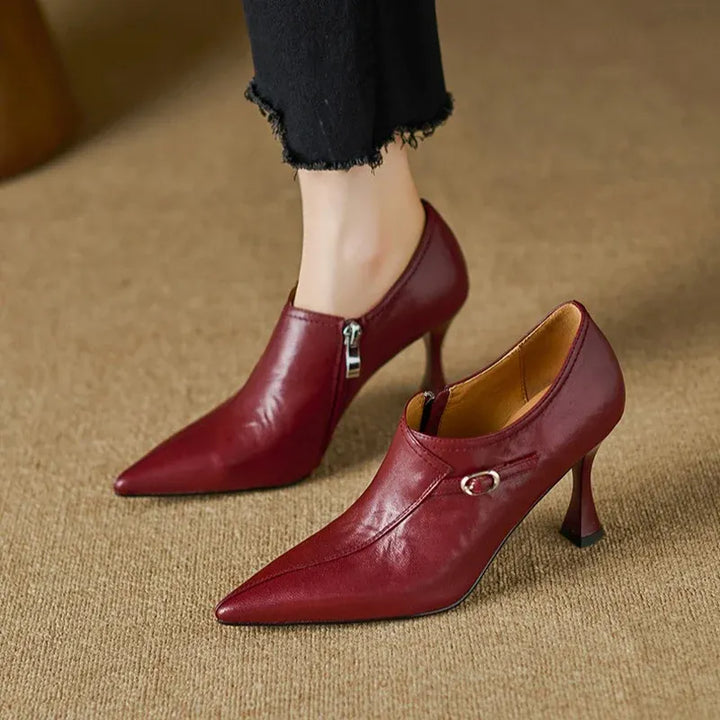 Imogen Leather Stiletto Booties — photo 1
