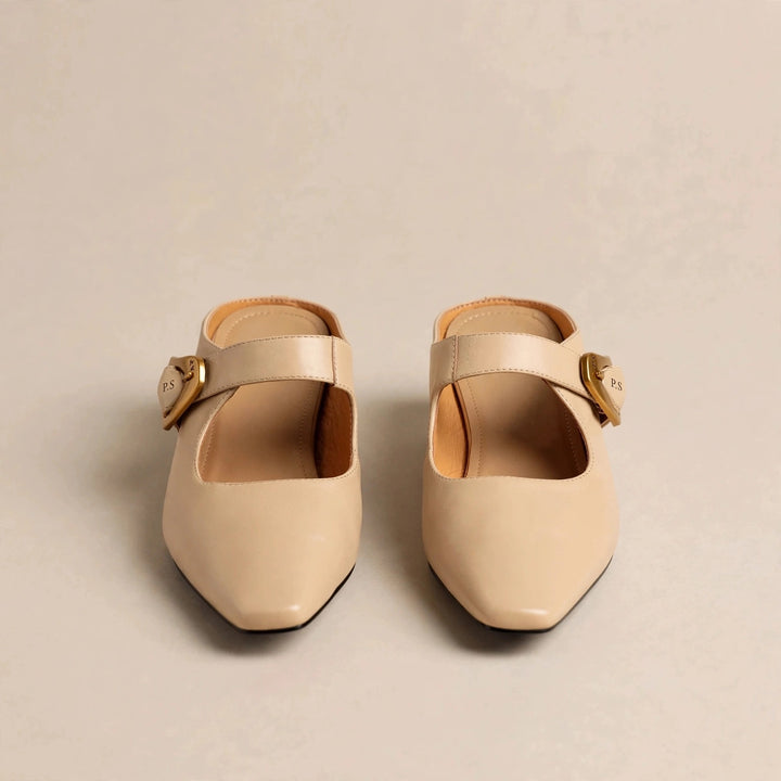 Belza Genuine Leather Mary Jane Mules