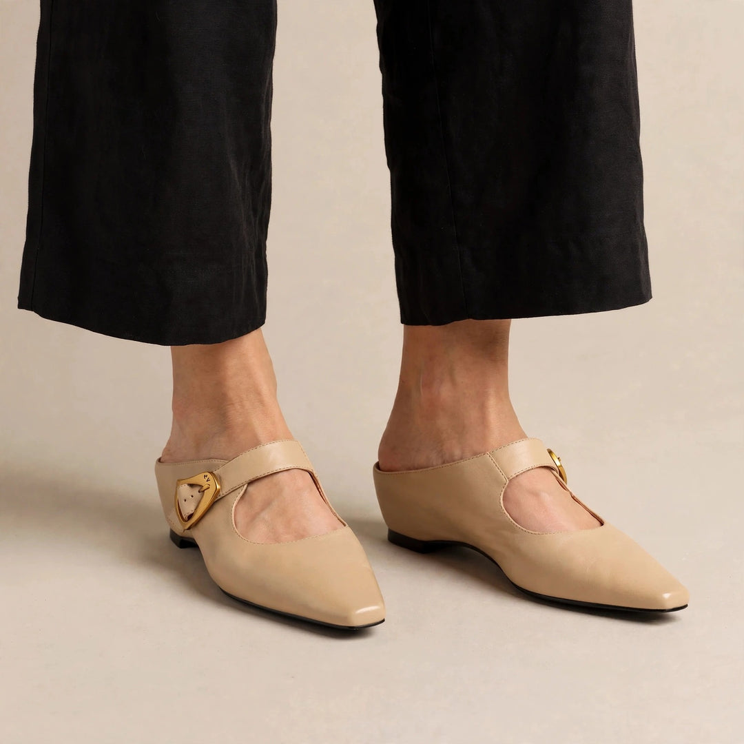 Belza Genuine Leather Mary Jane Mules