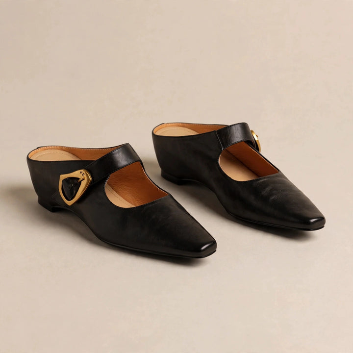 Belza Genuine Leather Mary Jane Mules