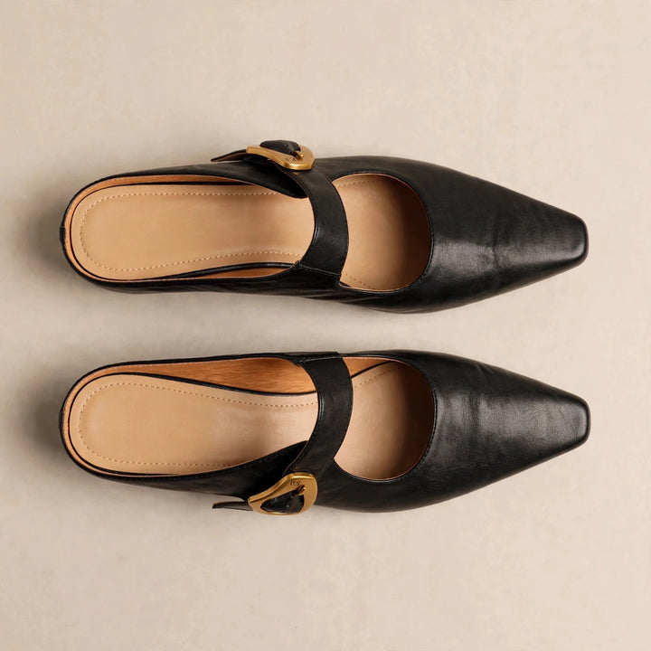 Belza Genuine Leather Mary Jane Mules
