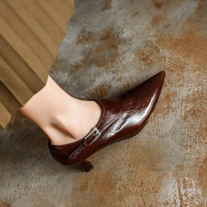 Beatrice Leather Stiletto Booties — photo 31