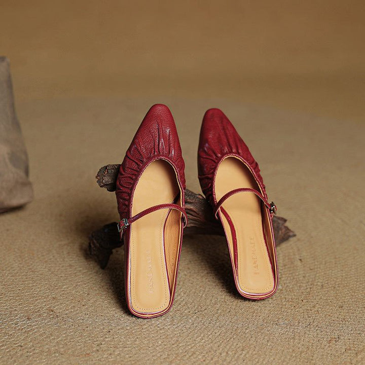 Naomi Genuine Leather Mules — photo 5